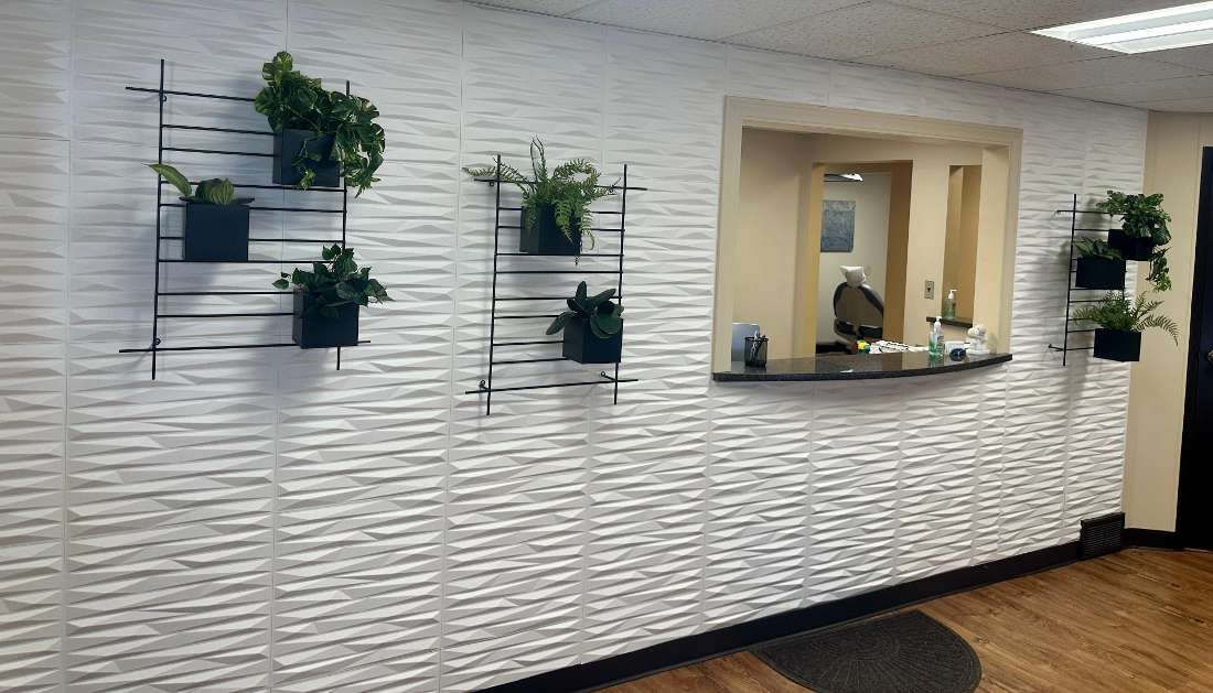 Reception desk at Elk Grove Smile Center